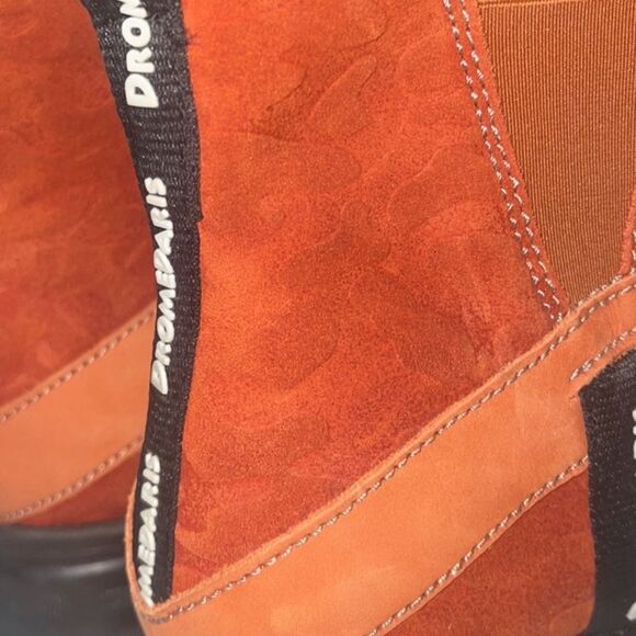 Dromedaris Katniss Orange Leather Chunky Sole Chelsea Boot Size 42 - Picture 6 of 12